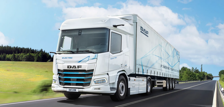 DAF XD Electric im Einsatz.