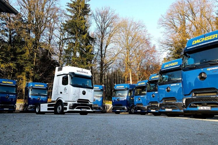 Logistikdienstleister: Zuwachs für die E-Lkw-Flotte im Dachser Netzwerk