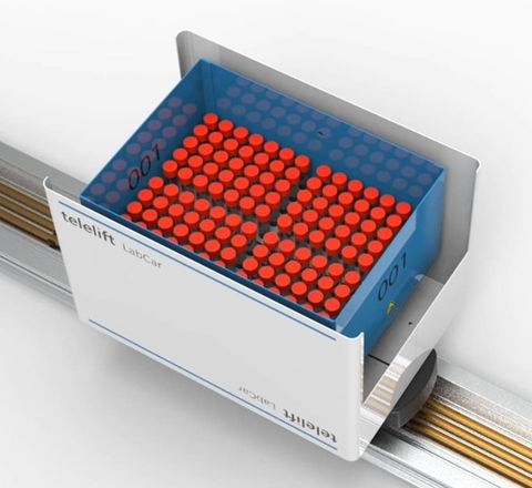 Automatisierter Probentransport auf Schiene Telelift System für automatisierten Probentransport auf der Schiene