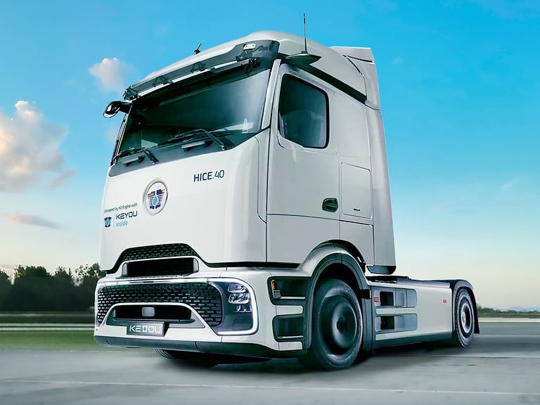 Daimler Truck und Keyou: Kooperation zur Wasserstoff-Verbrennungstechnologie