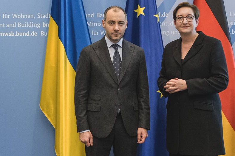 Bundesbauministerin Klara Geywitz trifft ukrainischen Minister für Wiederaufbau