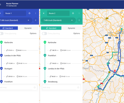 Logistics software: Route planning: New version of PTV Map&Guide Logistics software: Route planning: New version of PTV Map&Guide