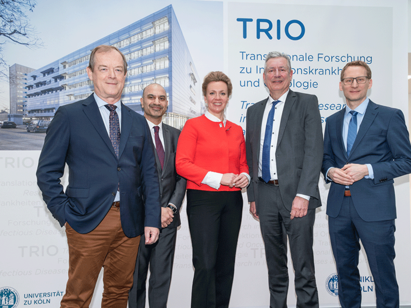 Translationale Krebsforschung und Infektionsforschung: Forschungsgebäude TRIO in Köln eröffnet