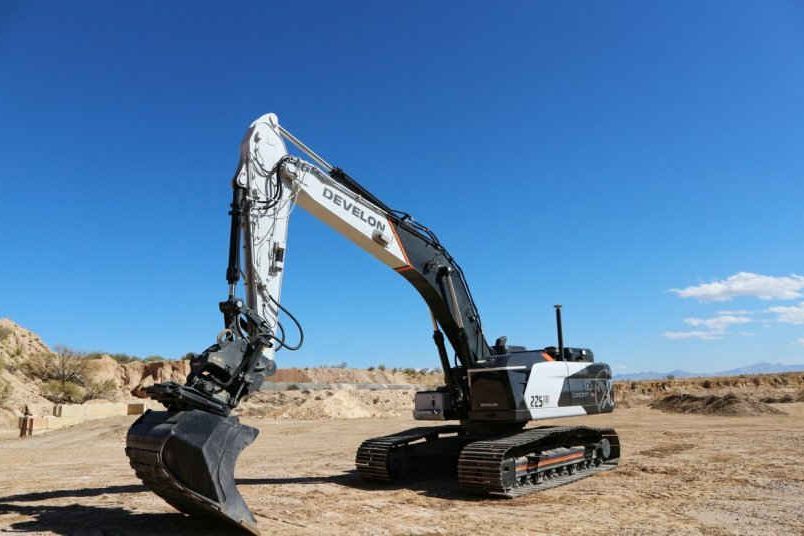 Develon zeigt futuristische Bagger und Baumaschinen