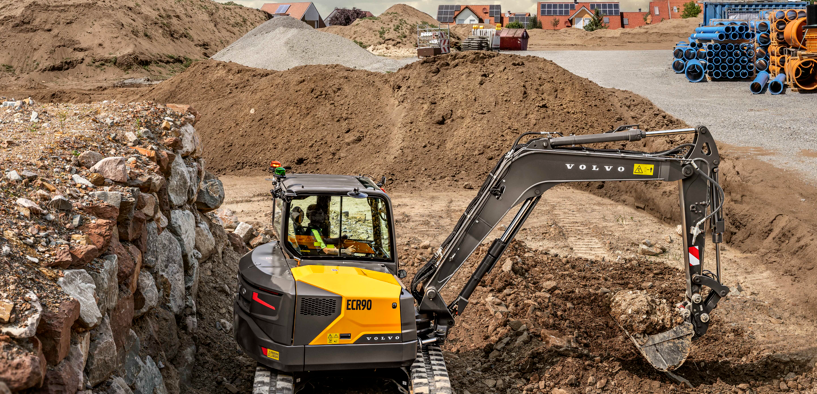 Drei neue Kompaktbagger von Volvo CE