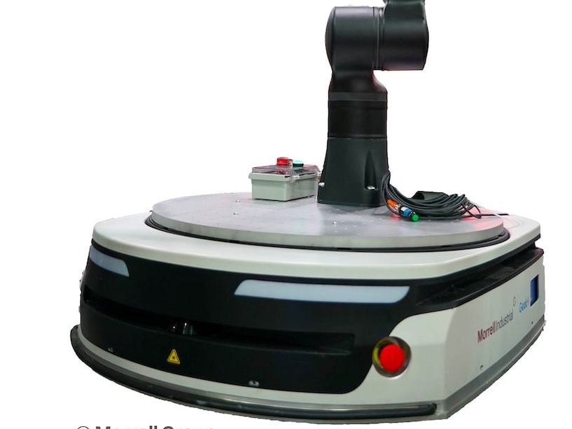 Robotik: 7-Achsen-Cobots mit Controller in Roboterfuß Robotik: 7-Achsen-Cobots mit Controller in Roboterfuß
