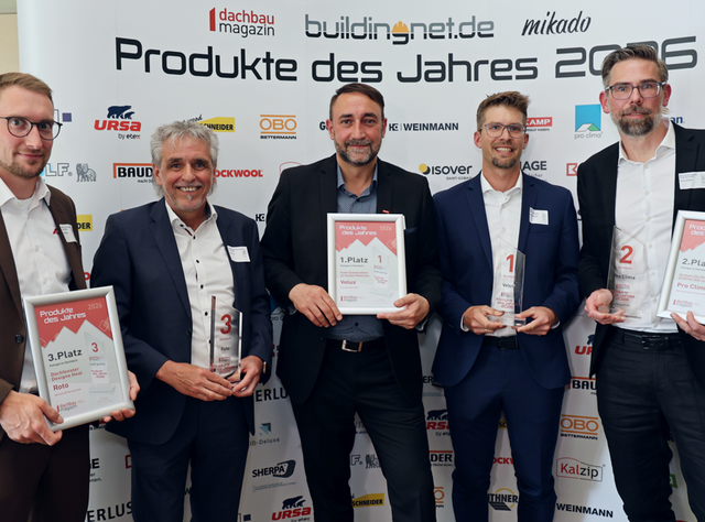 Produkte des Jahres 2026 - Die Gewinner in der Kategorie „Steildach“ Produkte des Jahres 2026 - Die Gewinner in der Kategorie „Steildach“