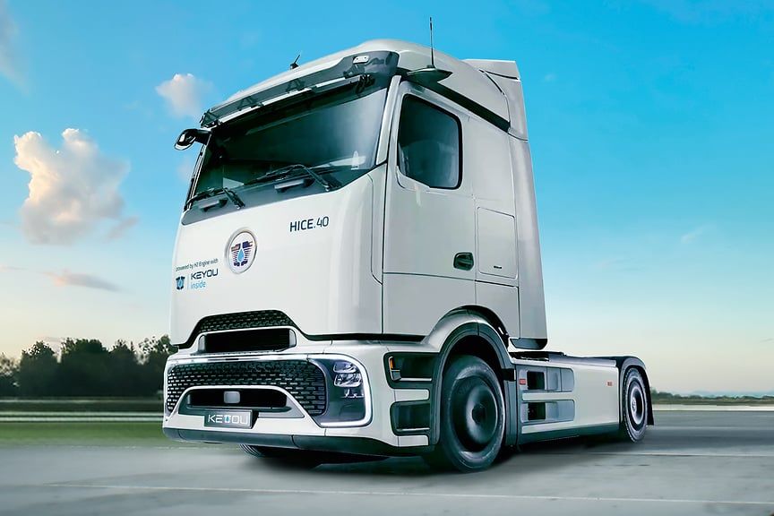 Daimler Truck und Keyou: Kooperation zur Wasserstoff-Verbrennungstechnologie