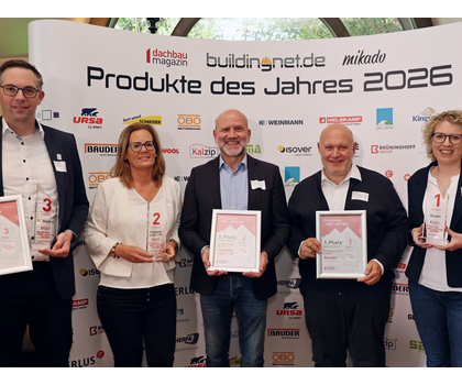 Produkte des Jahres 2026 - Die Gewinner in der Kategorie „Flachdach“