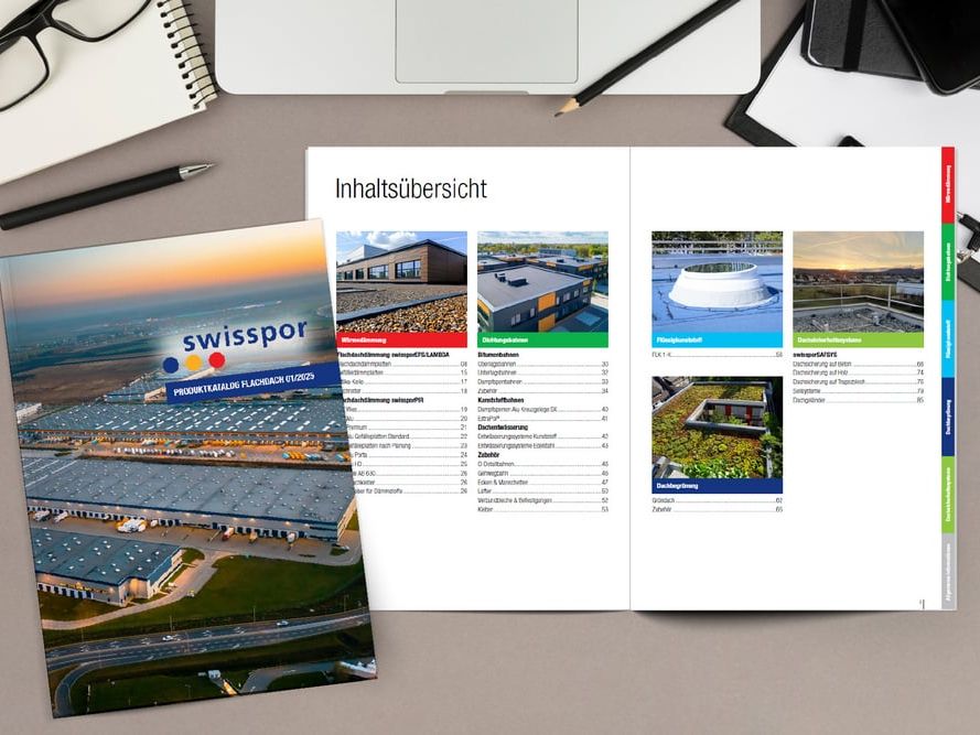 Der neue Flachdachkatalog von Swisspor Der neue Flachdachkatalog von Swisspor
