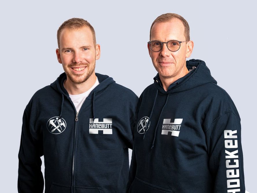 Die beiden Geschäftsführer Heiner (l.) und Henning Hanebutt Die beiden Geschäftsführer Heiner (l.) und Henning Hanebutt