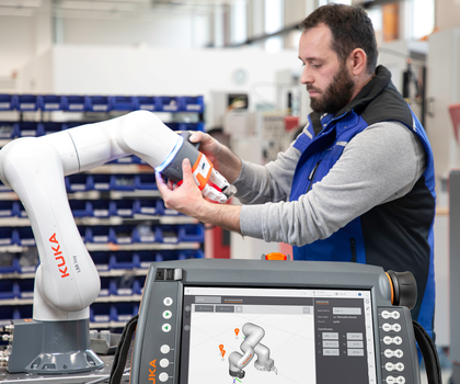 Robotics for bakeries, bending processes or clothing companies