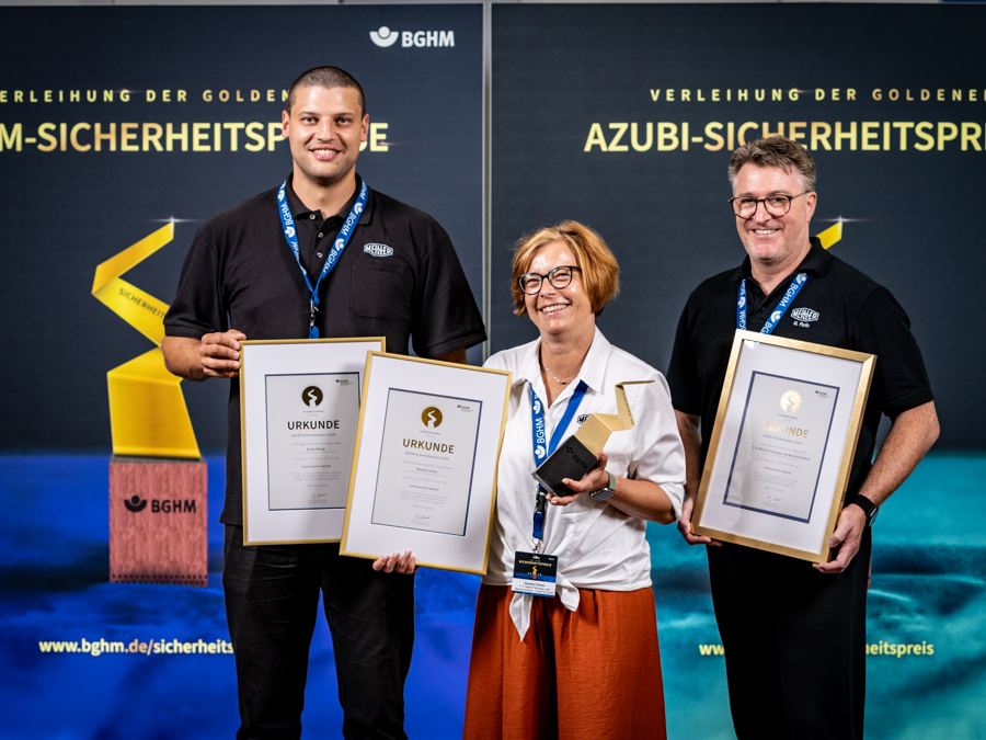 Goldener BGHM-Sicherheitspreis 2026 für Meiller Kipper