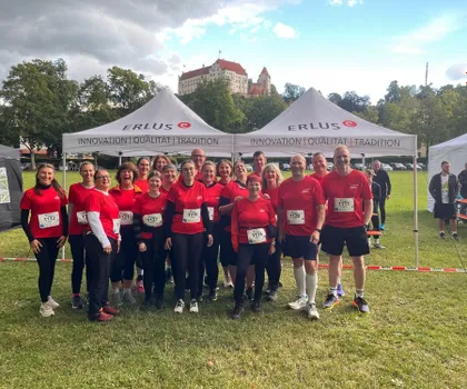 Das Erlus-Team ging beim 10. Landshuter Firmenlauf motiviert an den Start