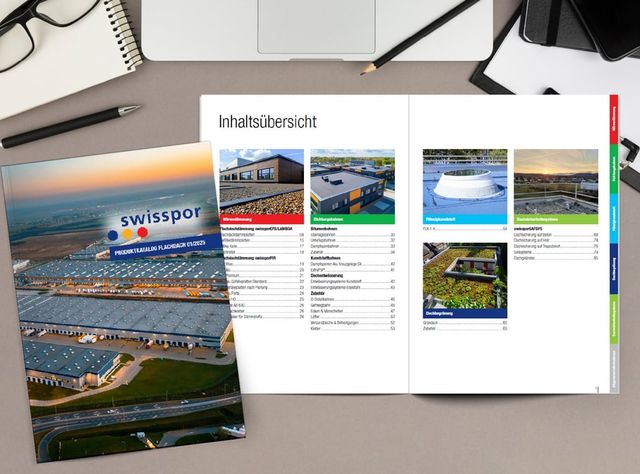 Der neue Flachdachkatalog von Swisspor Der neue Flachdachkatalog von Swisspor
