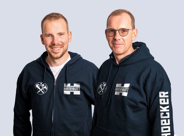 Die beiden Geschäftsführer Heiner (l.) und Henning Hanebutt Die beiden Geschäftsführer Heiner (l.) und Henning Hanebutt