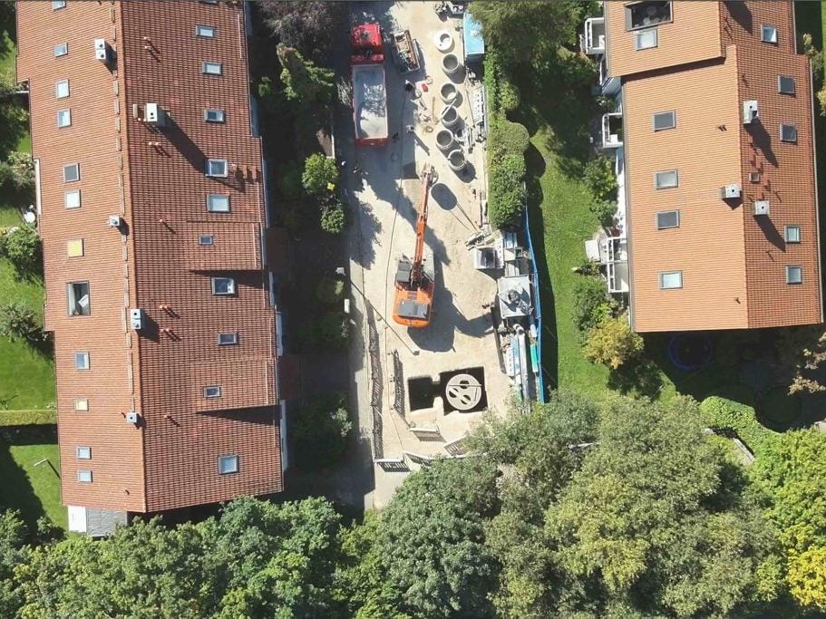 Innovative Baugrubensicherung beim Neubau eines Pumpwerks in Germering Innovative Baugrubensicherung beim Neubau eines Pumpwerks in Germering