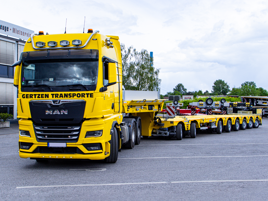 Die von MAX Trailer technisch ausgelegte Achslast der Pendelachsen liegt bei 13.740 kg je Achslinie bei 30 km/h.