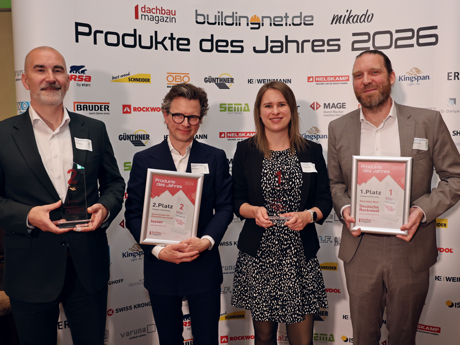 Produkte des Jahres 2026 - Die Gewinner in der Kategorie „Dämmung“ Produkte des Jahres 2026 - Die Gewinner in der Kategorie „Dämmung“