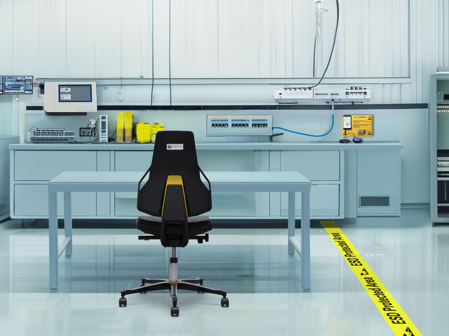 Laborstuhl für ergonomisches Sitzen