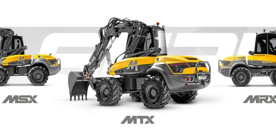 Mecalac stellt neue knickgelenkte Radbagger-Serie vor