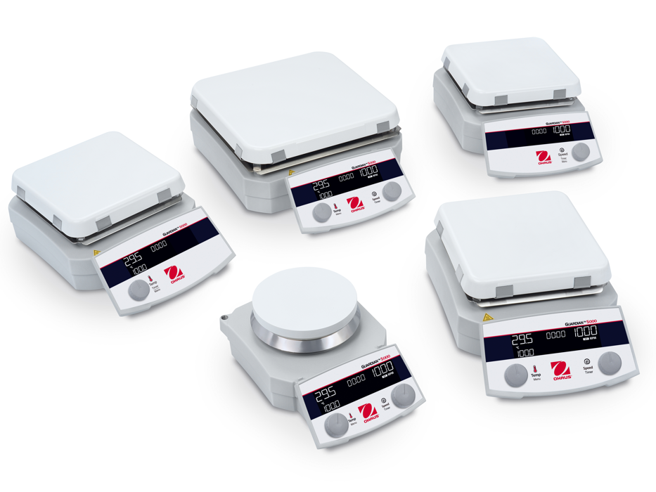 Serie Guardian 5000 von Ohaus Produktbild mit Abbildungen der Serie Guardian 5000 von Ohaus