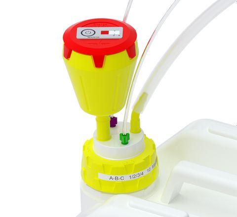 Arbeitsschutz und Sicherheit: Sichere Lösungsmittelentsorgung in der HPLC b.safe Waste Cap