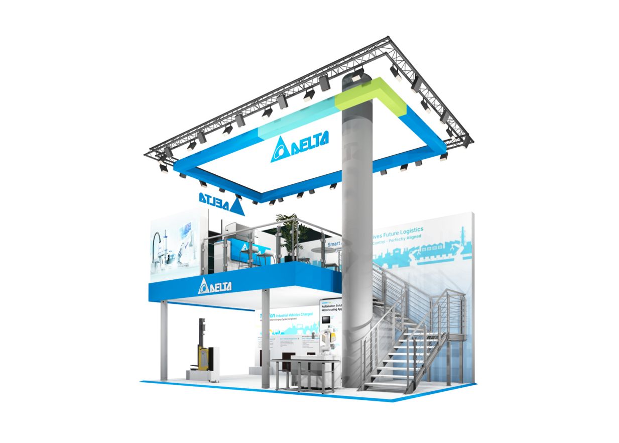 Delta Electronics auf der LogiMAT Messestand DELTA auf der LogoMAT