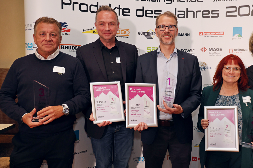 Produkte des Jahres 2026 - Die Gewinner in der Kategorie „Solarthermie & Photovoltaik“