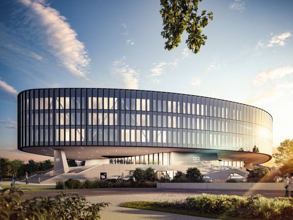 Direkt an der A1 liegend ist die Helix kaum zu übersehen. Mit dem neuen Premium Workspace Salzburgs gestalteten planquadr.at eine architektonische Landmarke.