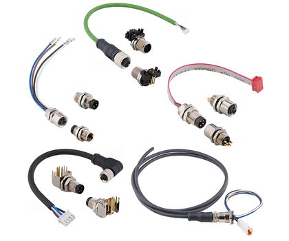 W+P Products: M8/M12-Verbinder für Leiterplatten