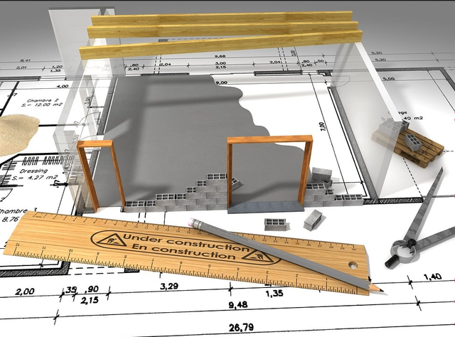 Digitaler Zwilling von Hexagon für den Klimaschutz Ein digitaler Plan in 3D auf einem klassischen Papierplan in 2D.