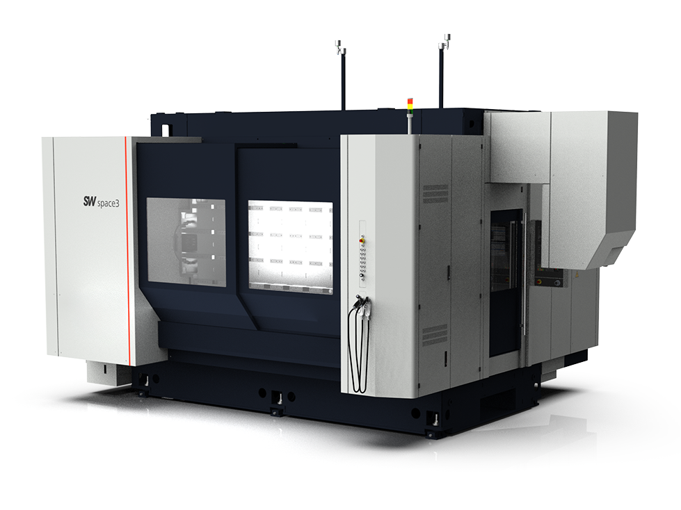 A working area of 3000 mm × 1800 mm × 875 mm is particularly suitable for large workpieces such as battery housings. A working area of 3000 mm × 1800 mm × 875 mm is particularly suitable for large workpieces such as battery housings.