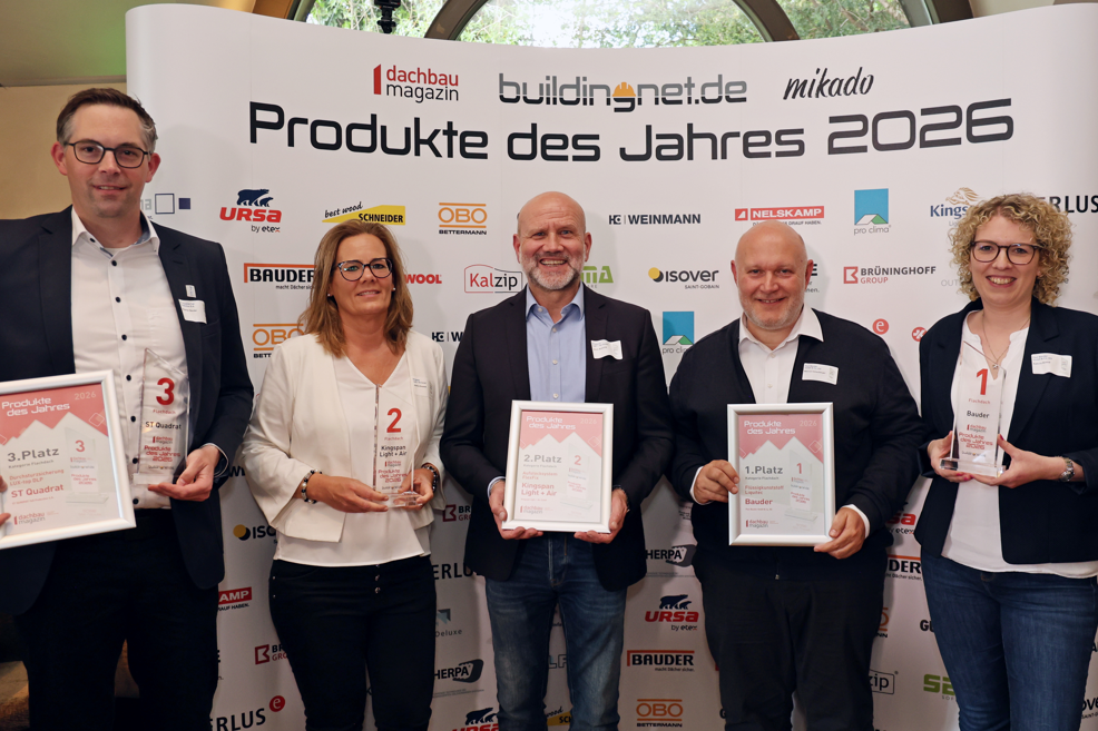 Produkte des Jahres 2026 - Die Gewinner in der Kategorie „Flachdach“