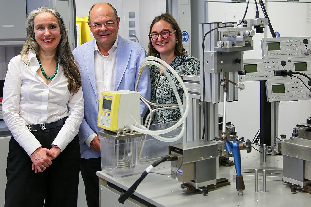 Oksana Tehlivets, Gerhard Holzapfel und Francesca Bogoni (v.l.)