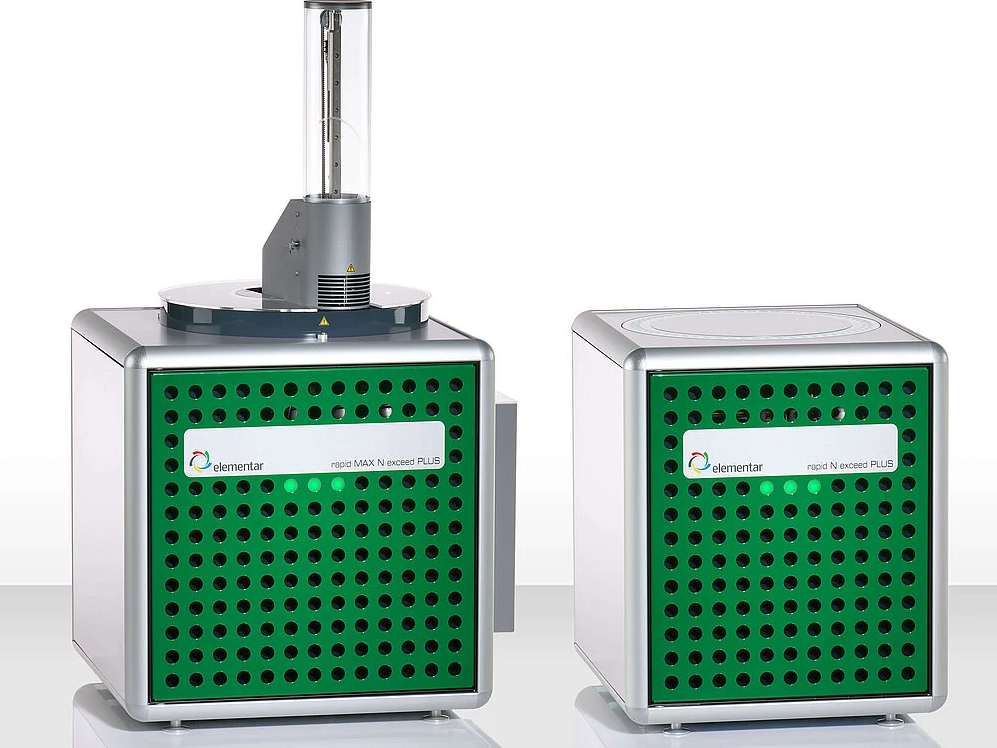Stickstoff- und Proteinanalysatoren exceed PLUS: Effiziente Dumas-Analyse für Labore Die neuen Stickstoff- und Proteinanalysatoren rapid MAX N exceed PLUS und rapid N exceed PLUS® der exceed PLUS Serie stehen für hohen Probendurchsatz, geringe Betriebskosten und eine besonders anwenderfreundliche Bedienung.