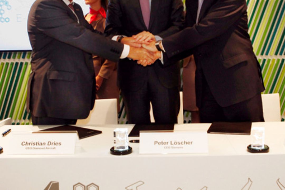 Siemens und EADS kooperieren mit Diamond Aircraft Siemens und EADS kooperieren mit Diamond Aircraft