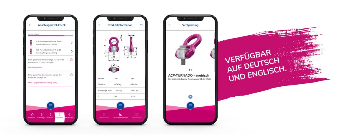 Das Interface der App gibt einen Überlick über die einzelnen Funktionen
