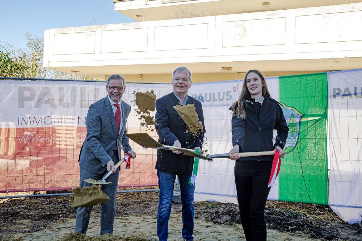 Spatenstich für grünes Wohnbauprojekt in Grünwald
