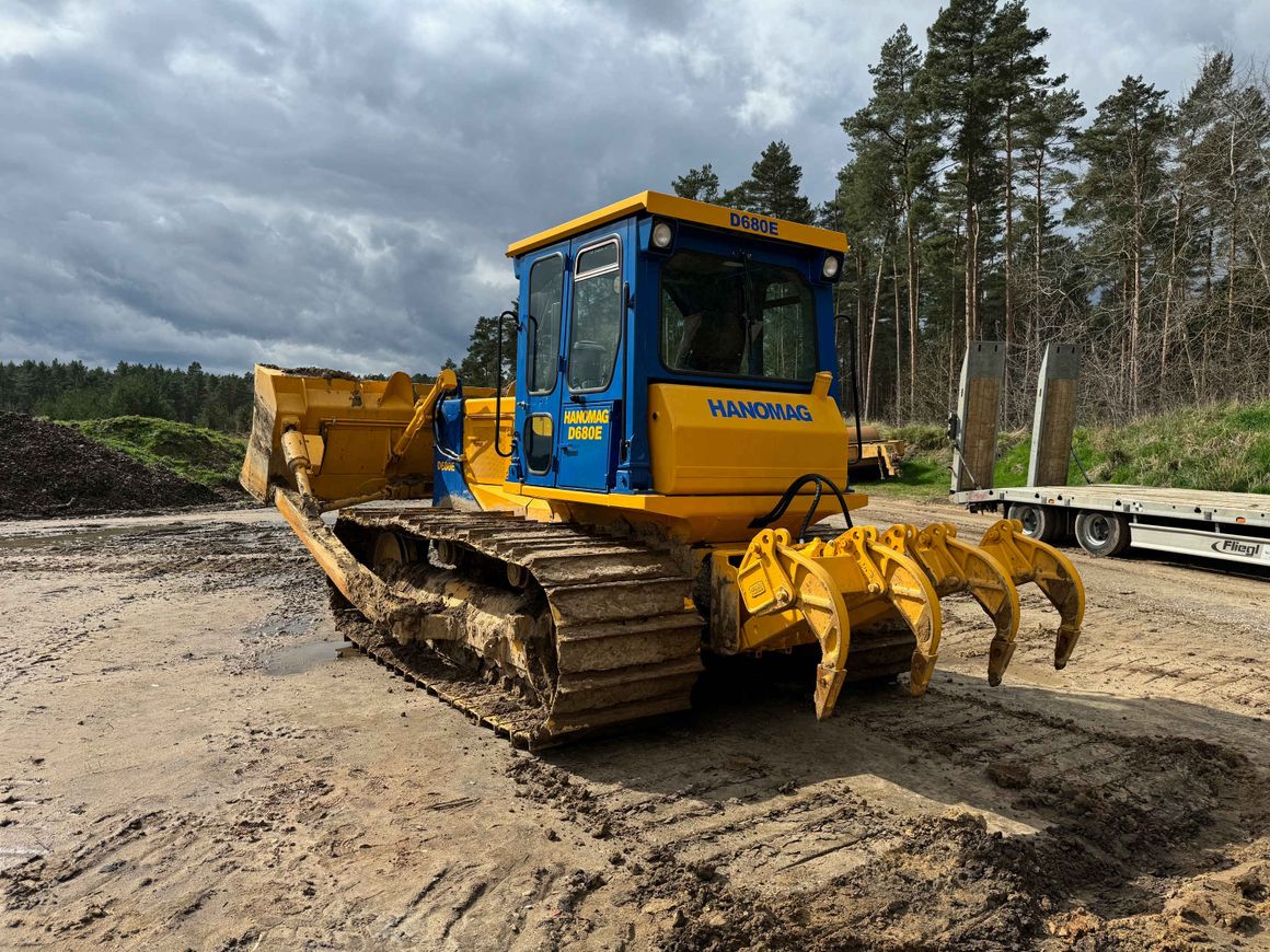 Die 28 Jahre alte Maschine ist Teil einer umfangreichen Sammlung von Hanomag-Baumaschinen. Die 28 Jahre alte Maschine ist Teil einer umfangreichen Sammlung von Hanomag-Baumaschinen.