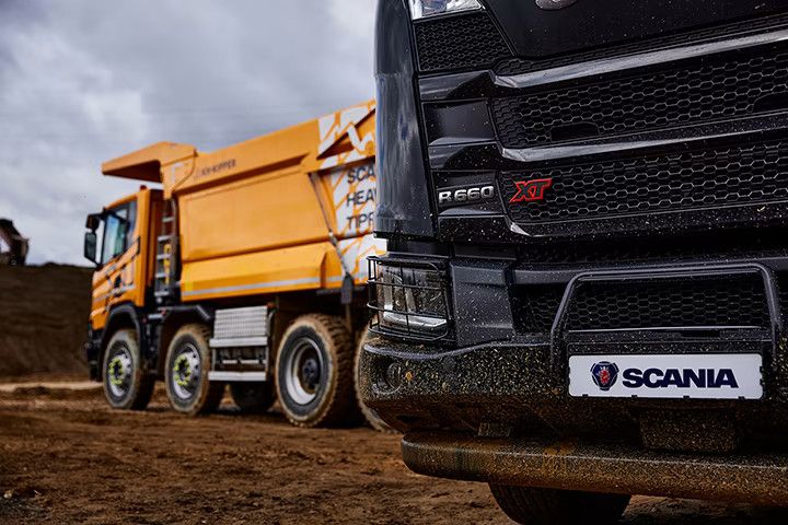 Mit dem Extra an Robustheit ist der Scania XT speziell für die besonderen Anforderungen und Bedingungen im Baugewerbe ausgelegt.