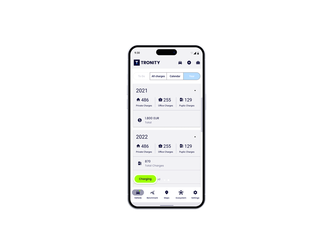 Tronity Fleet ist als Webapplikation in verschiedenen Abonnementmodellen erhältlich. Tronity Fleet ist als Webapplikation in verschiedenen Abonnementmodellen erhältlich.