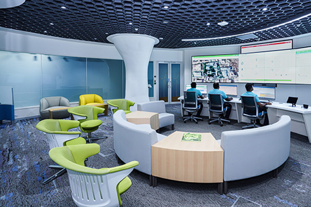 The Energy Command Center in action at Capgemini in India. The Energy Command Center in use at Capgemini in India.