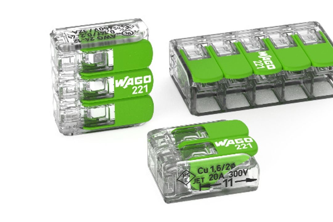 Wago, green connection terminal Wago, green connection terminal