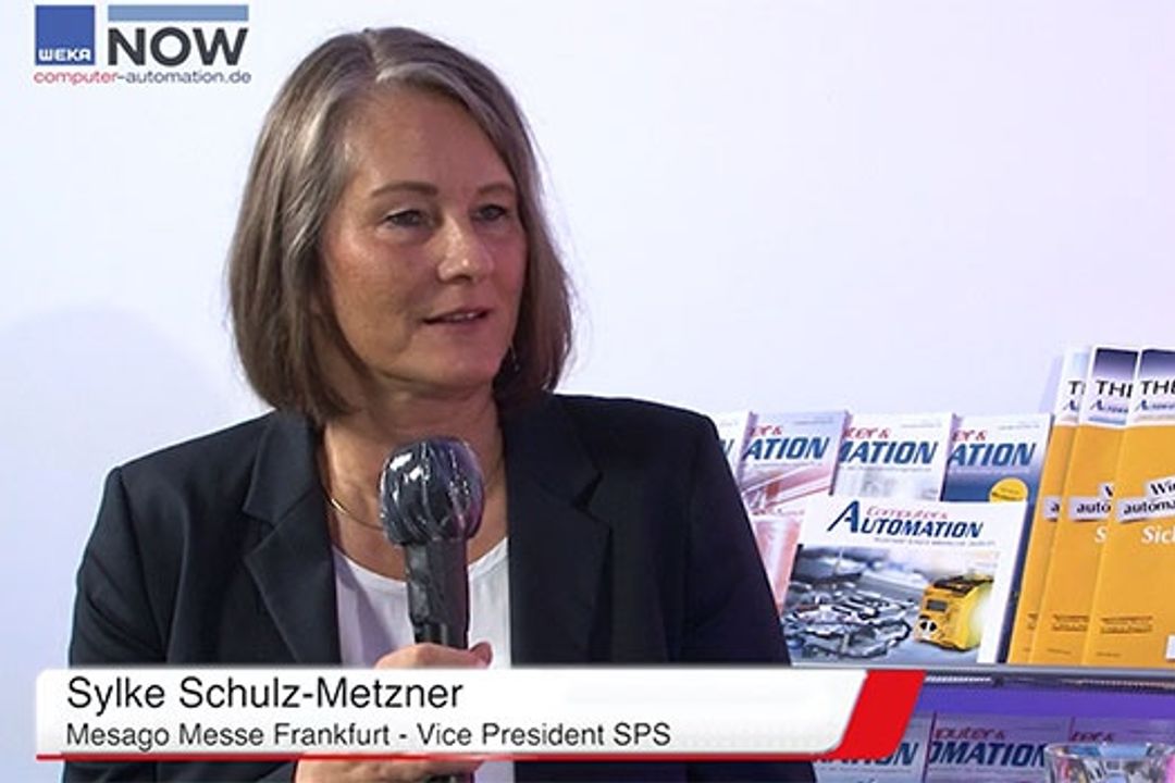 Sylke Schulz-Metzner, VP SPS bei der Mesago Messe Frankfurt, im Computer&AUTOMATION Branchentalk. Sylke Schulz-Metzner, VP SPS bei der Mesago Messe Frankfurt, im Computer&AUTOMATION Branchentalk.