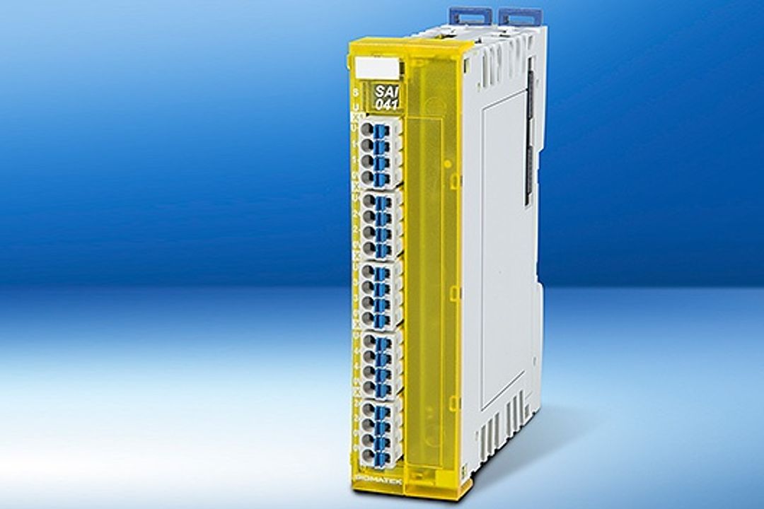 Safe analog input module SAI 041 from Sigmatek Safe analog input module SAI 041 from Sigmatek