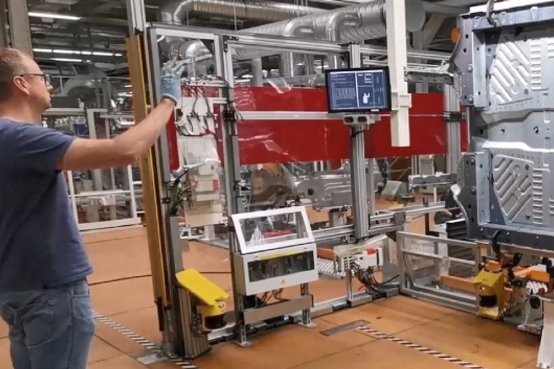 Automobile production at Volkswagen in Zwickau