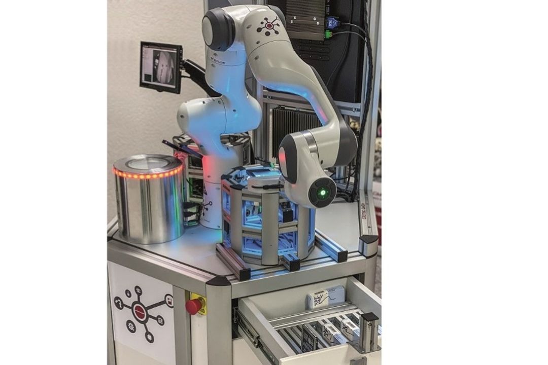 The modular QBIC systems with integrated IOTA from Cretec are a new generation of mobile, fully automated work platforms based on cobots, which according to the provider are easy to operate, very fast and can be used individually. The modular QBIC systems with integrated IOTA from Cretec are a new generation of mobile, fully automated work platforms based on cobots, which according to the provider are easy to operate, very fast and can be used individually.