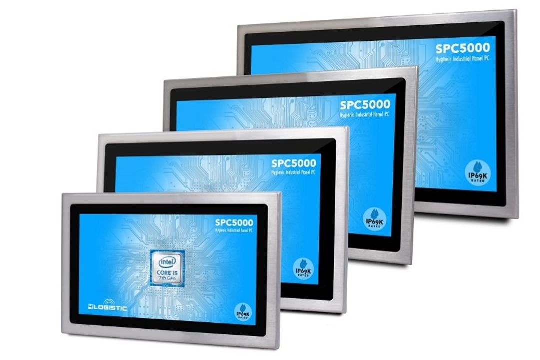 The stainless steel industrial PCs in the SPC5000 series from 4logistic are now also available in larger screen diagonals: the SPC5024 and SPC5027 versions are available with 24 and 27-inch screen diagonals. The stainless steel industrial PCs in the SPC5000 series from 4logistic are now also available in larger screen diagonals: the SPC5024 and SPC5027 versions are available with 24 and 27-inch screen diagonals.