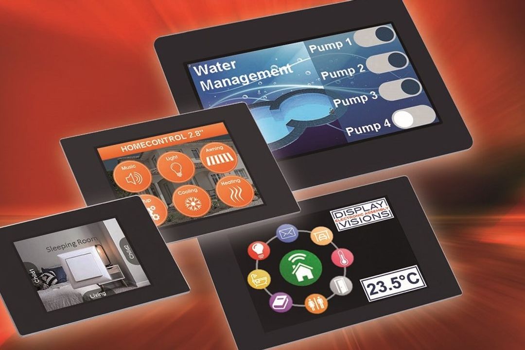 The smallest variant from Electronic Assembly's new uniTFTs series is only three fingers wide, yet the capacitive touch display offers a resolution of 320 x 240 pixels on its 2-inch screen diagonal. The smallest variant from Electronic Assembly's new uniTFTs series is only three fingers wide, yet the capacitive touch display offers a resolution of 320 x 240 pixels on its 2-inch screen diagonal.